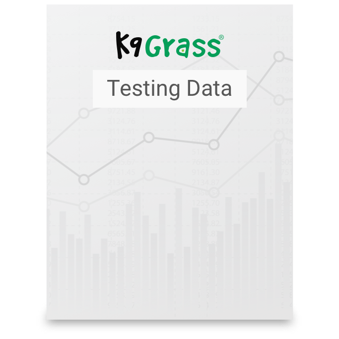 K9grass testing data