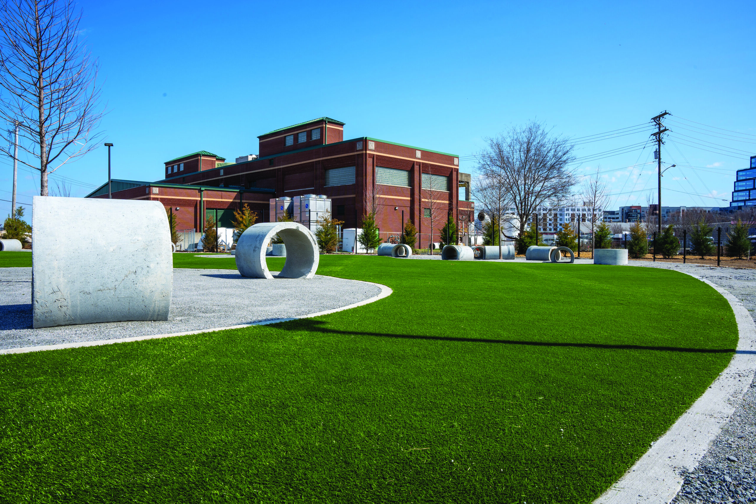 Dog park with K9Grass synthetic grass