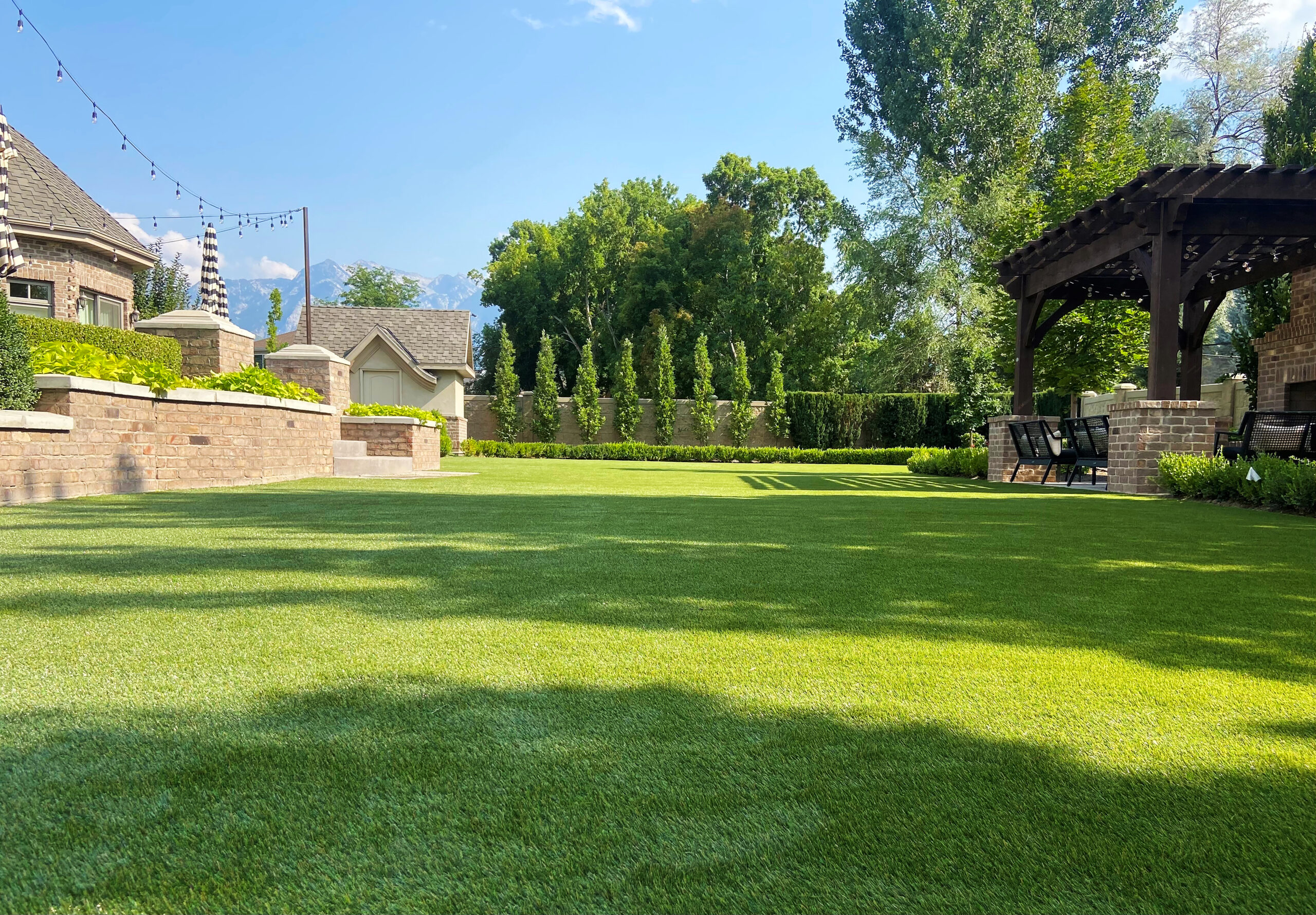 Backyard with K9Grass synthetic grass