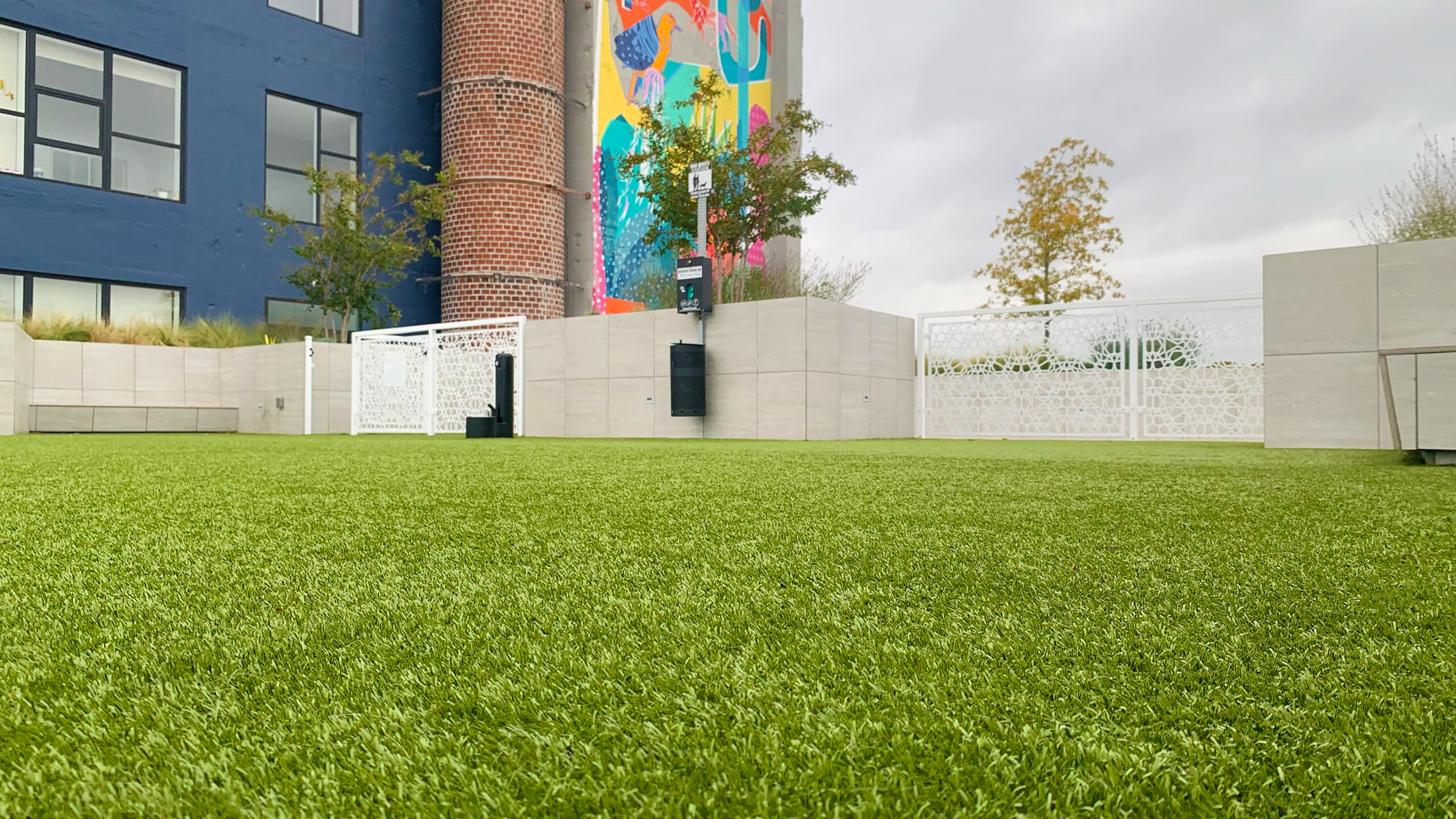 Apartment area with K9Grass synthetic grass
