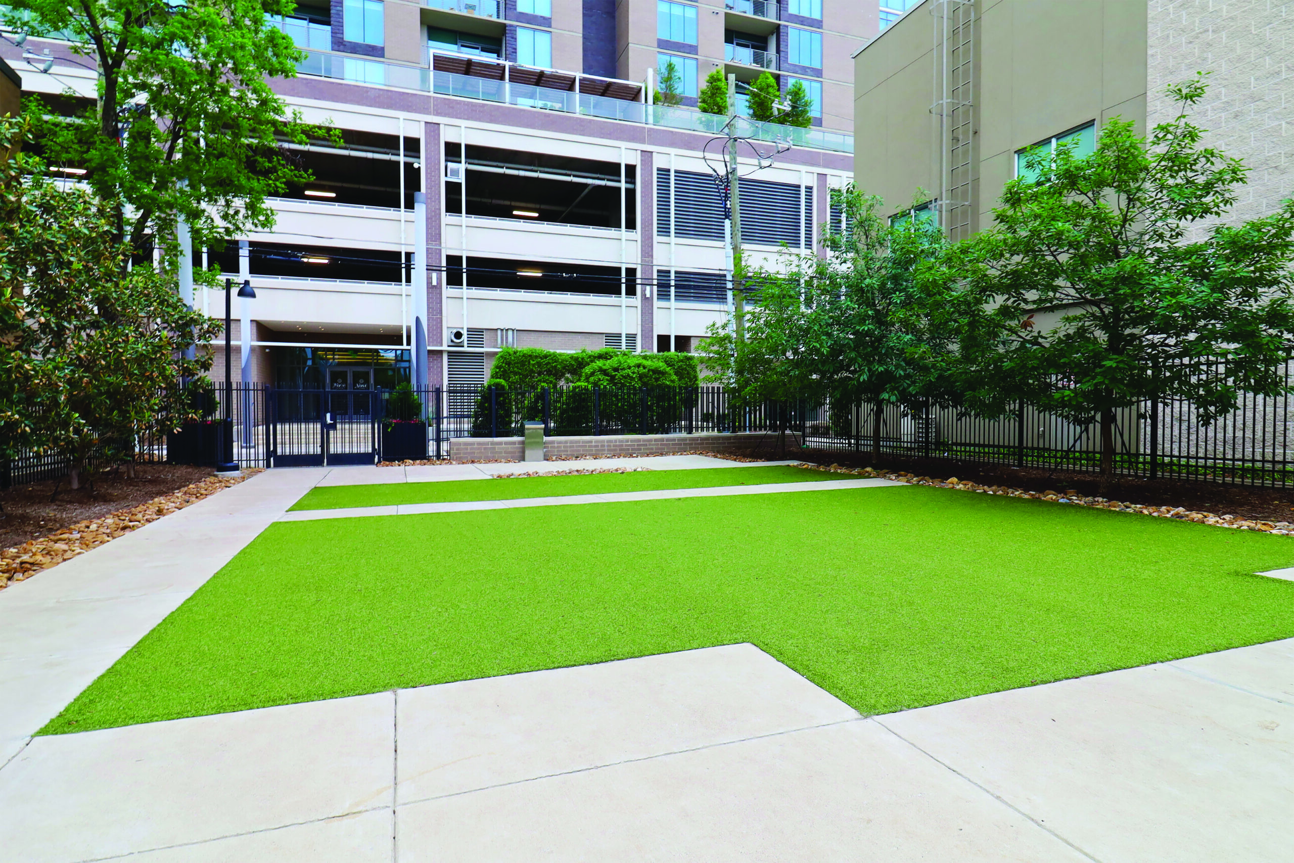 Apartment area with K9Grass synthetic grass