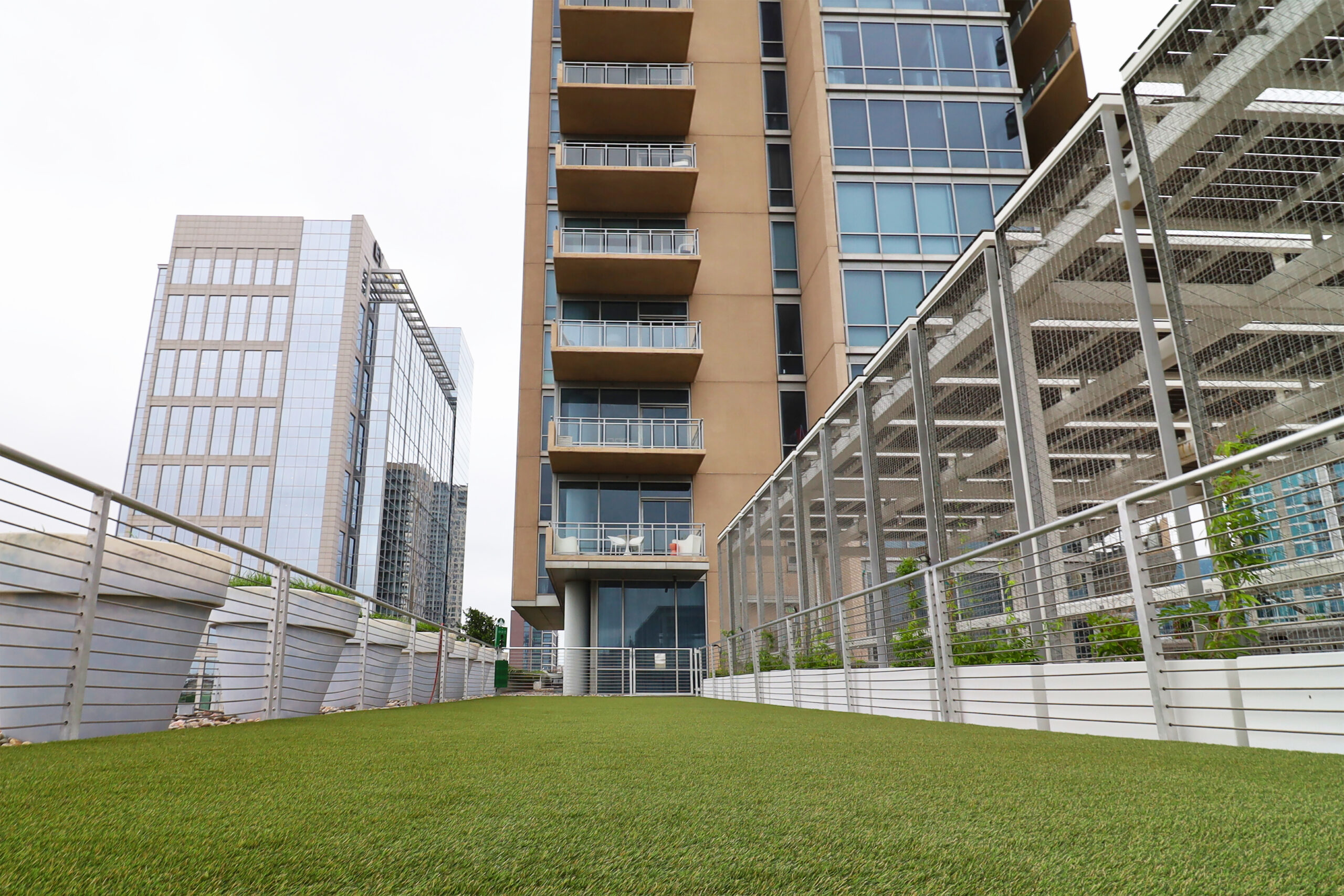 Apartment area with K9Grass synthetic grass