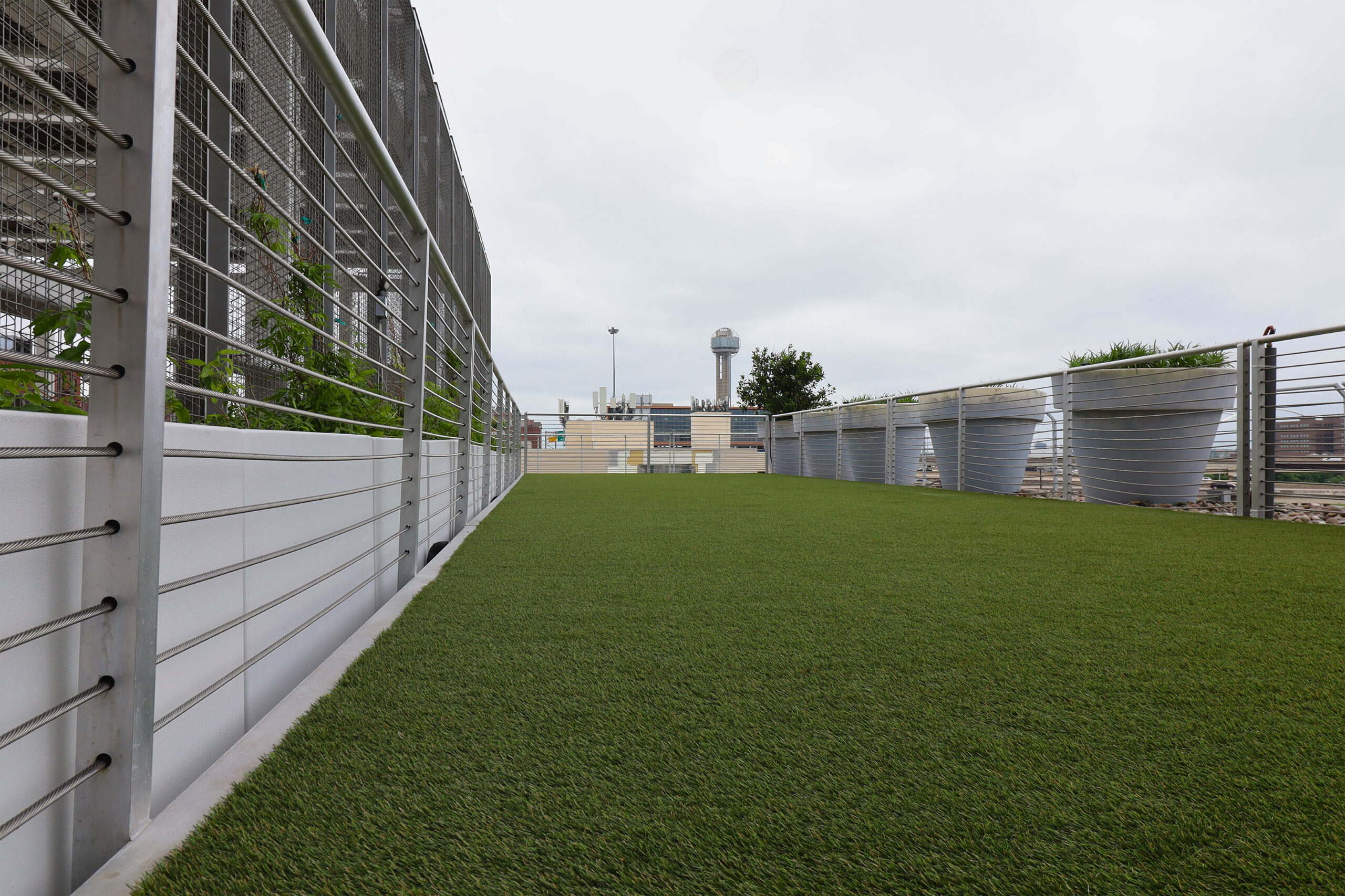 Apartment area with K9Grass synthetic grass