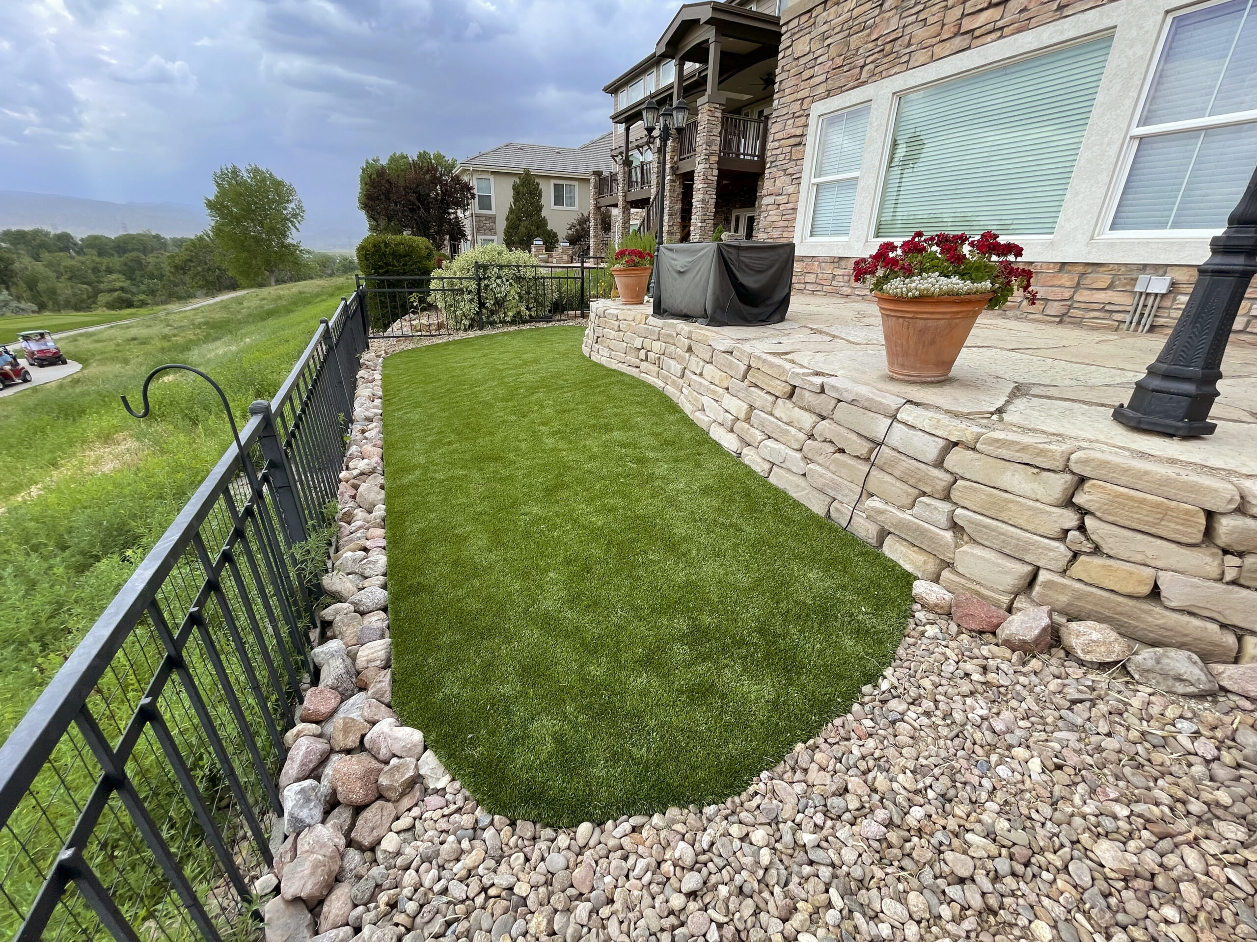 Backyard with K9Grass synthetic grass