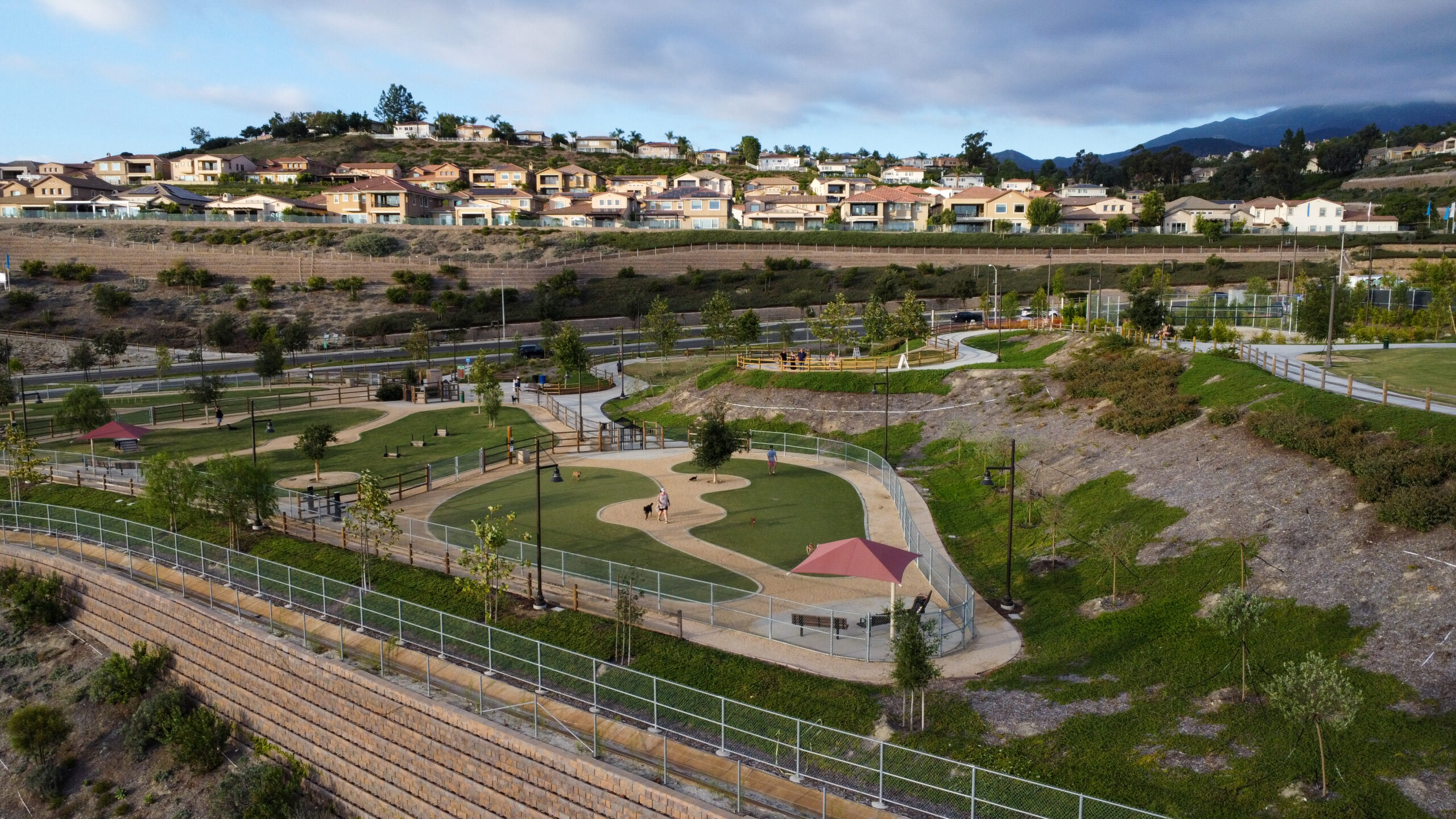 Dog park with K9Grass synthetic grass